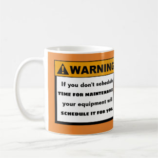 Caneca De Café Mensagem de advertência engraçada das citações da