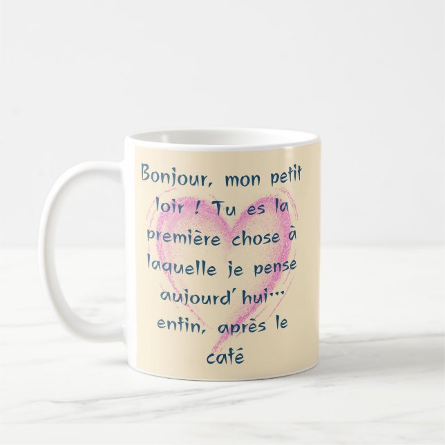 Caneca De Café mensagem de amor para ela e ele (Esquerda)