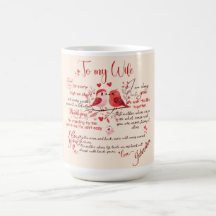 Caneca De Café Mensagem de Amor Personalizada Para Minha Esposa R