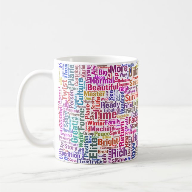 Caneca De Café Mensagem de MothssTexte Motif do Apêndice de Pergu (Esquerda)