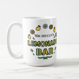 Caneca De Café Mensagem de Nome Personalizada Barra de Limonada L
