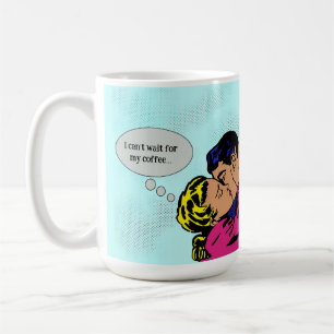 Caneca De Café Mensagem de pop Art