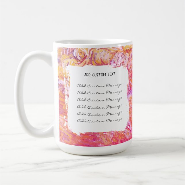 Caneca De Café Mensagem de Texto Personalizada – Presentes de Ani (Esquerda)