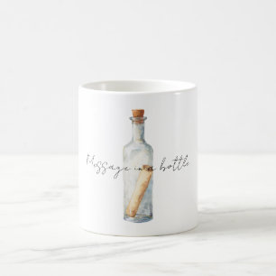 Caneca De Café Mensagem em uma Garrafa