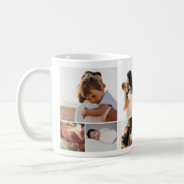 Caneca De Café Mensagem Inspiradora De Colagem De Fotos Da Famíli