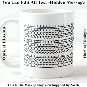 Caneca De Café Mensagem Oculta Ame Sua Alma, Citação Personalizad