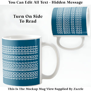 Caneca De Café Mensagem Oculta Muito Ocupado Para Texto 136WT Cit