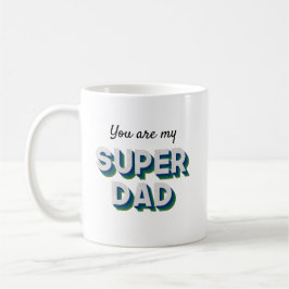 Caneca De Café Mensagem personalizável para o Superdad