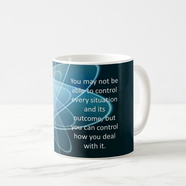Caneca De Café Mensagem positiva de citação motivacional inspirac (Frente Esquerda)