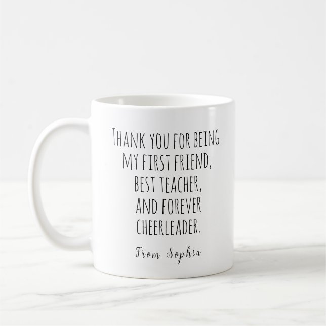 Caneca De Café Mensagens de Agradecimento, Dia das Mães (Esquerda)