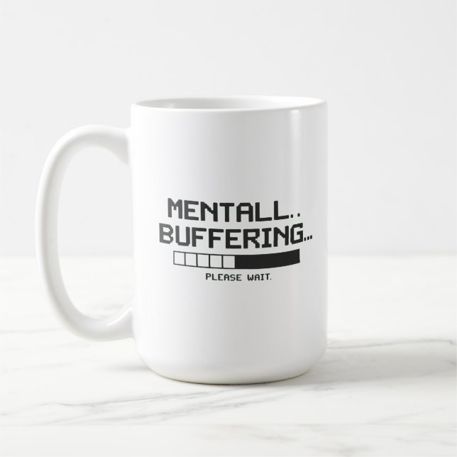Caneca De Café Mental Buffer Loading Screen (Esquerda)