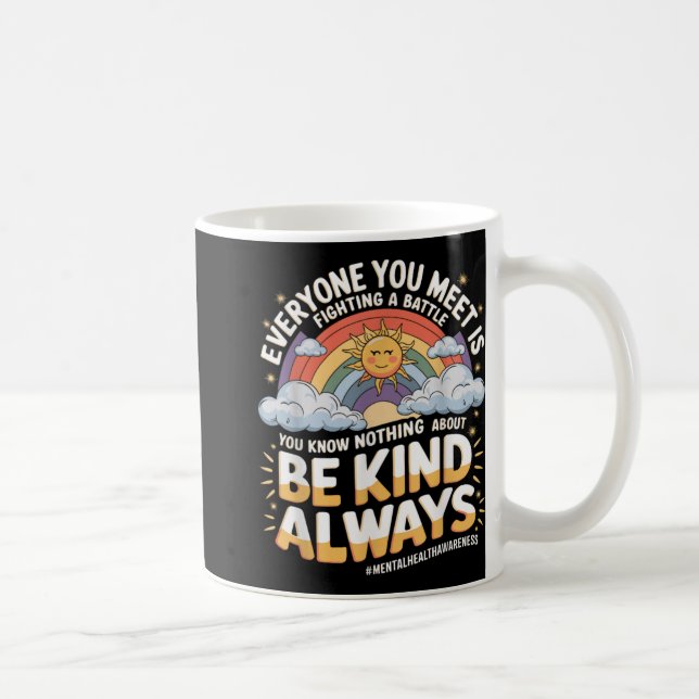 Caneca De Café Mental Health Illness Awareness Month Depressed Pe (Direita)