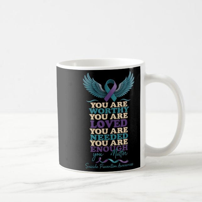 Caneca De Café Mental Health Suprt Suicide Prevention Awareness S (Direita)