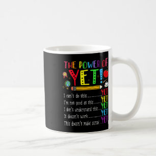 Caneca De Café Mentalidade de Crescimento Volta às Aulas Poder do