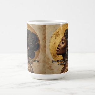 Caneca De Café Mentalidade de Riqueza e Luxo Impressão Inspirador