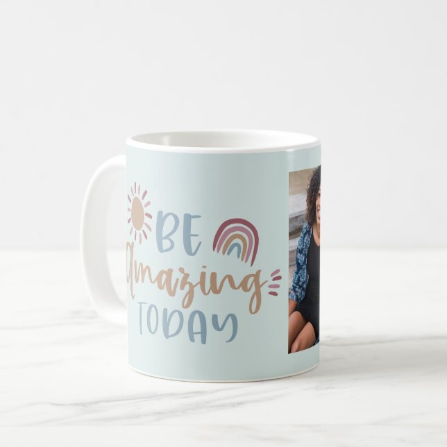 Caneca De Café Mentalidade Ensolarada (Frente Esquerda)