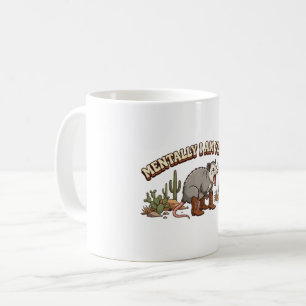 Caneca De Café Mentalmente Estou Gritando Possum Vaquero Divertid