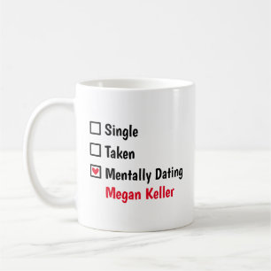 Caneca De Café Mentalmente namorando Megan Keller Personalizar St