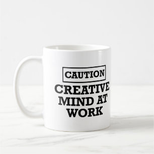 Caneca De Café Mente criativa no trabalho - Humor sarcástico