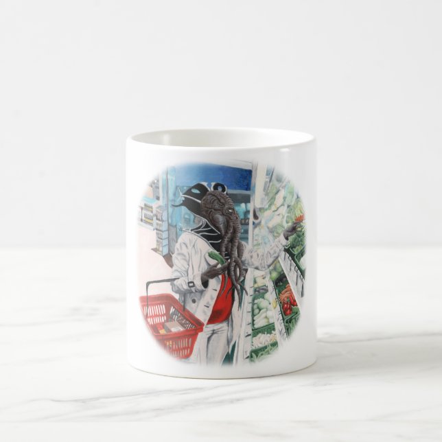 Caneca De Café Mente Flayer Comprando Fantasia Coffee Mug (Centro)