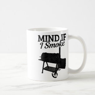 Caneca De Café Mente Se Fumar Churrasco Grelha Fumando Carne Engr