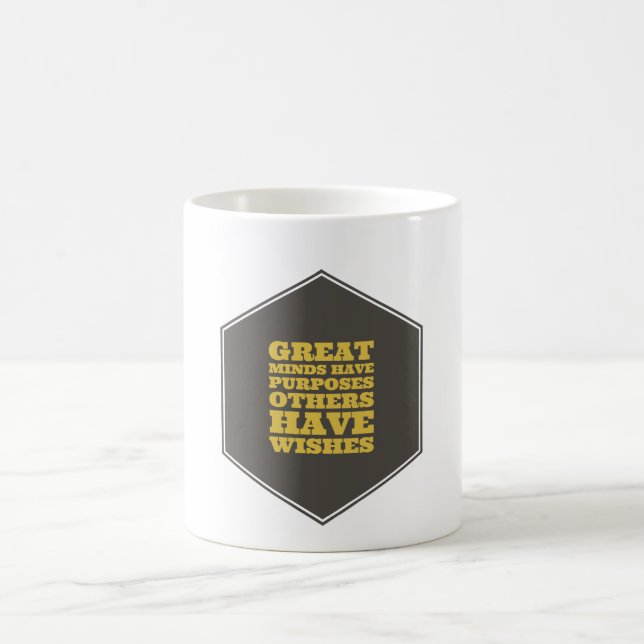 Caneca De Café Mentes excelentes Têm Finalidades Que Outros Têm D (Centro)