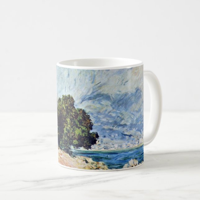 Caneca De Café Menton Seen do Boné Martin por Claude Monet (Frente Esquerda)