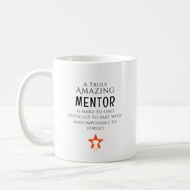 Caneca De Café Mentor Incrível Difícil de Encontrar Presente Pers (Esquerda)