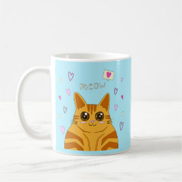 Caneca De Café Meow Gatinho, Cat Lover