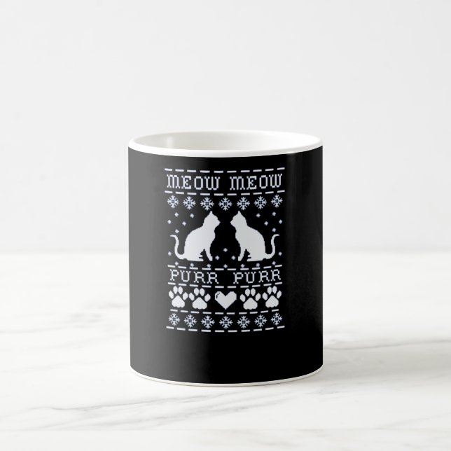 Caneca De Café Meow Meow Purr Purr (Centro)