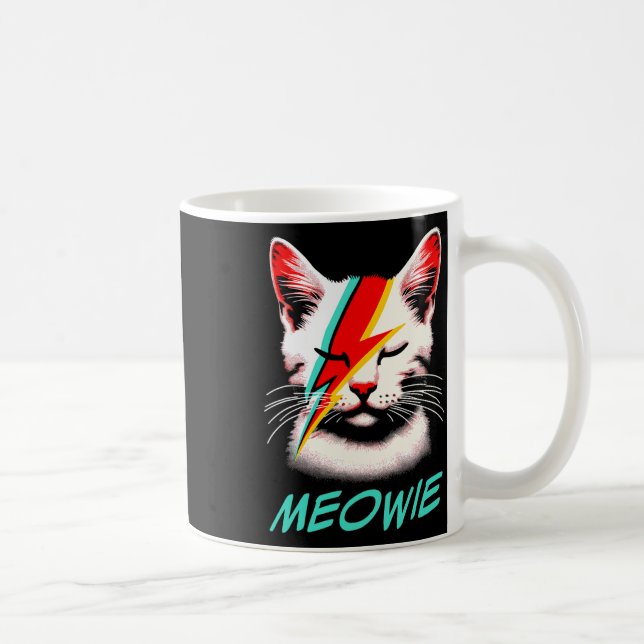 Caneca De Café Meowie Cat Rock Music Concert Bandas Homens Crianç (Direita)