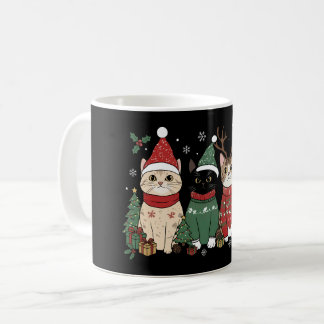 Caneca De Café Meowy Cat Christmas Catmas Xmas Gift