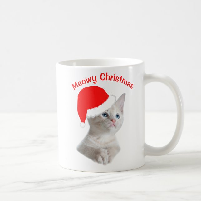 Caneca De Café Meowy Christmas (Direita)