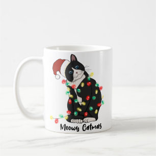 Caneca De Café Meowy Christmas