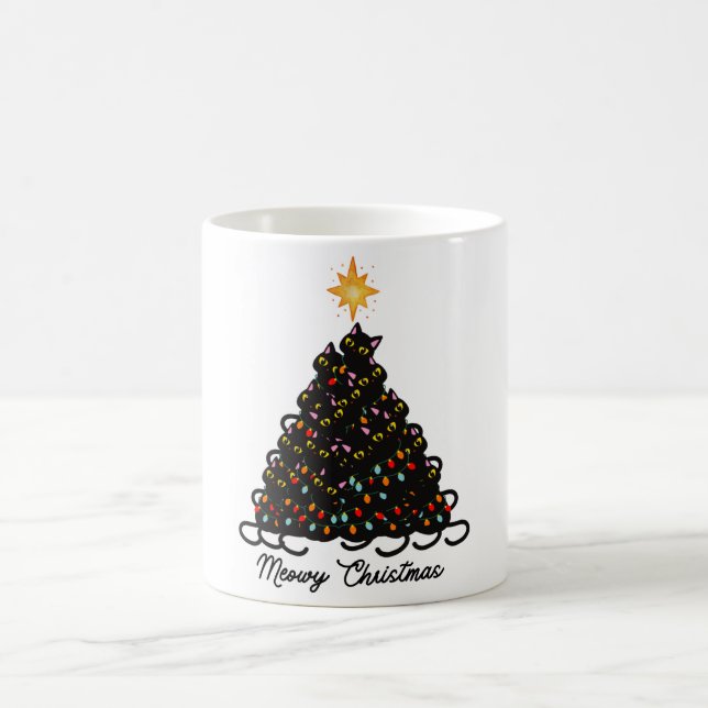 Caneca De Café Meowy Christmas (Centro)