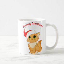 Caneca De Café Meowy Christmas