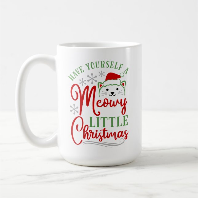 Caneca De Café Meowy Little Christmas (Esquerda)