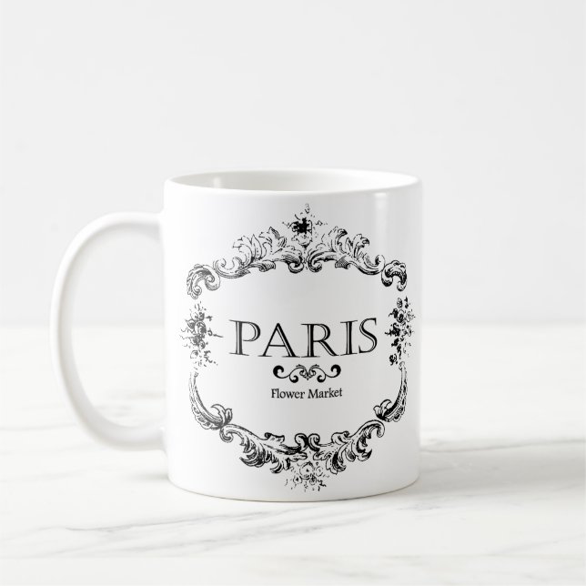 Caneca De Café mercado de flores de Paris   (Esquerda)