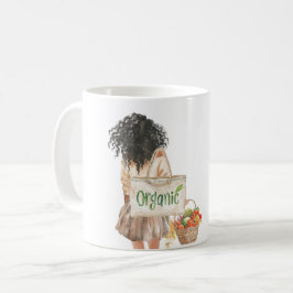 Caneca De Café Mercado Orgânico da Menina Negra