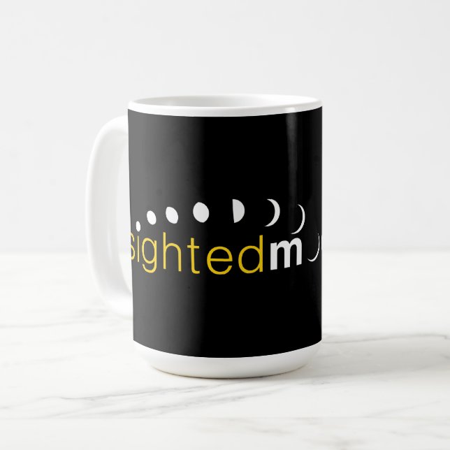 Caneca De Café Mercadoria Oficial da Lua Avistada (Frente Esquerda)