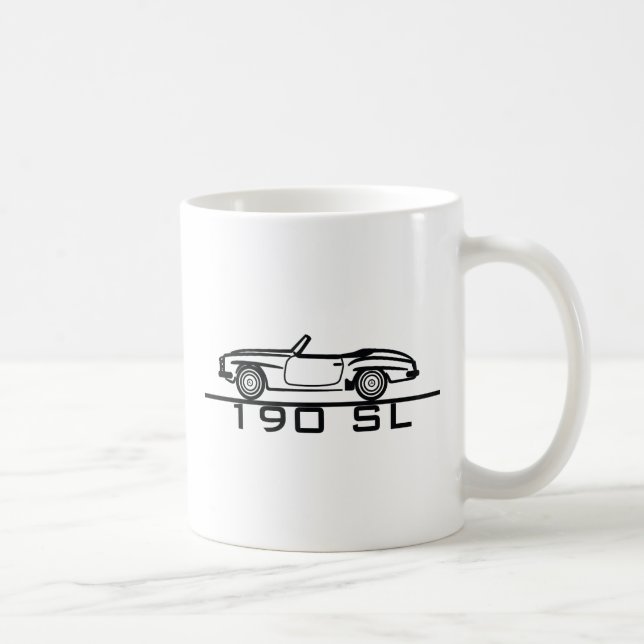Caneca De Café Mercedes 190 SL Type 121 (Direita)