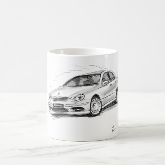 Caneca De Café Mercedes-Benz C55 AMG (Centro)