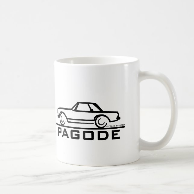 Caneca De Café Mercedes SL Pagode com Script (Direita)