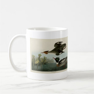 Caneca De Café Merganser de mamas vermelhas, o Pássaro da América