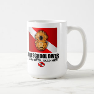 Caneca De Café Mergulhador da velha escola