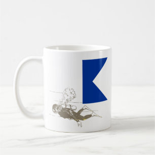 Caneca De Café Mergulhador Desce