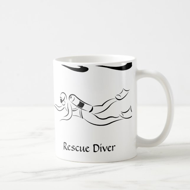 Caneca De Café Mergulhador do salvamento (Direita)
