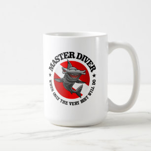Caneca De Café Mergulhador mestre (Hammerhead)