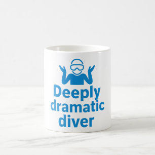 Caneca De Café Mergulhador Profundamente Dramático