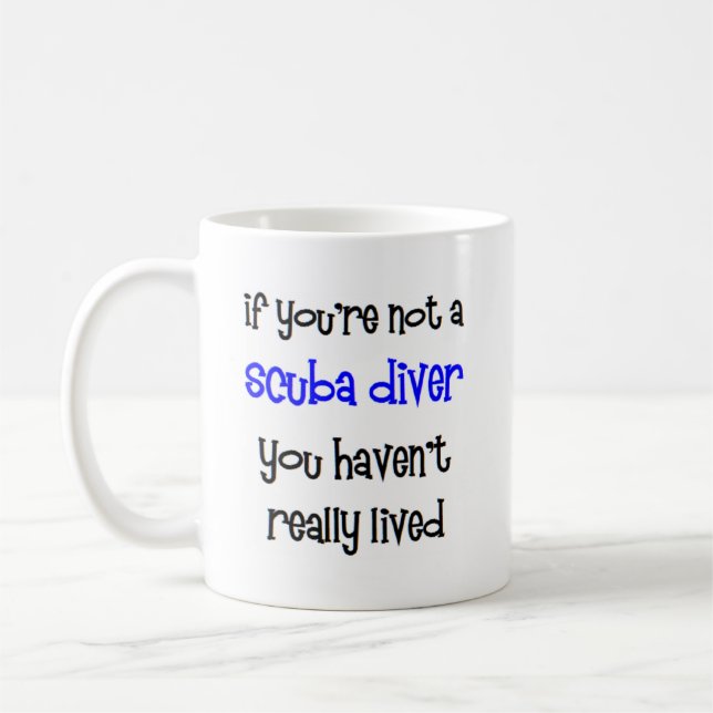 Caneca De Café mergulhadores realmente vivem (Esquerda)